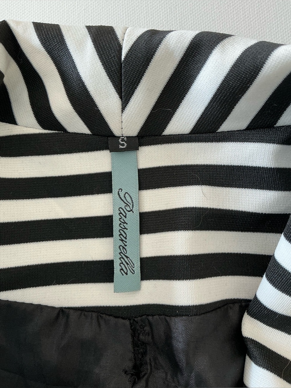 Passaxella Black & White Striped Blazer Jacket Women’s Size Small - Picture 8 of 11
